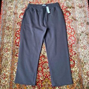 Topman straight leg sweatpants in charcoal